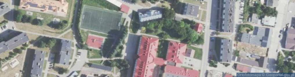 Zdjęcie satelitarne Liceum Ogólnokształcące W Ożarowie