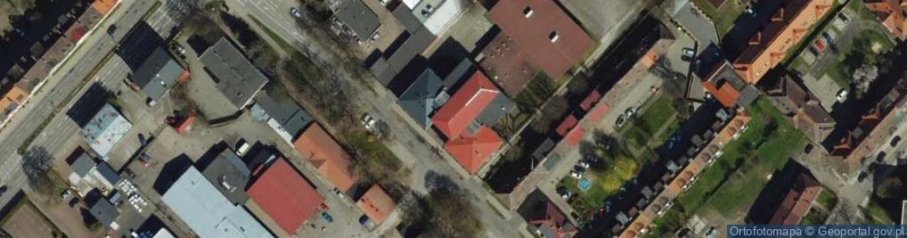 Zdjęcie satelitarne Liceum Plastyczne W Słupsku