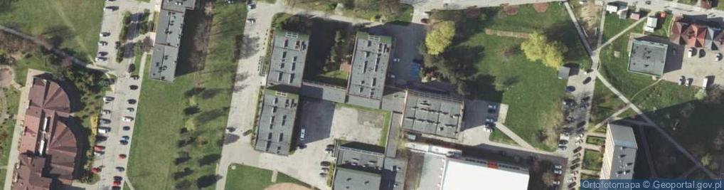 Zdjęcie satelitarne Liceum Plastyczne W Żorach