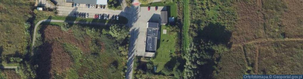 Zdjęcie satelitarne Liceum Służb Mundurowych w Pucku