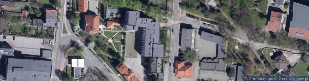 Zdjęcie satelitarne Publiczne Liceum Ogólnokształcące Sióstr Urszulanek W Rybniku