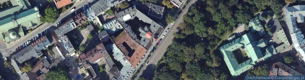 Zdjęcie satelitarne Społeczne Liceum Ogólnokształcące Dla Dorosłych Zaoczne Im. X. B. W. Ignacego Krasickiego W Krakowie