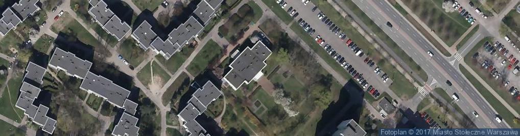 Zdjęcie satelitarne Społeczne Liceum Ogólnokształcące Nr 4 Imienia Batalionu Ak 'Parasol' W Warszawie