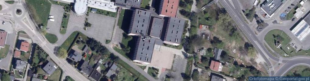 Zdjęcie satelitarne Społeczne Liceum Ogólnokształcące Z Oddziałami Dwujęzycznymi Im. Jerzego Kukuczki W Rybniku