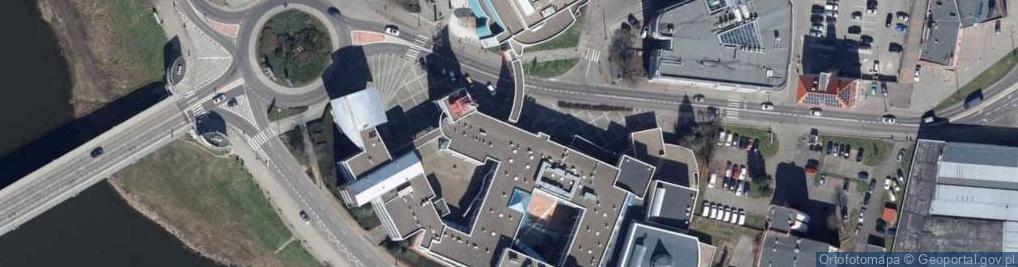 Zdjęcie satelitarne Uniwersyteckie Liceum Ogólnokształcące W Słubicach