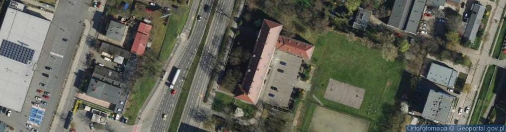 Zdjęcie satelitarne VII Liceum Ogólnokształcące im. Dąbrówki w ZSO nr 10