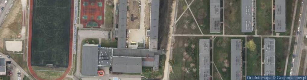 Zdjęcie satelitarne VIII Liceum Ogólnokształcące Z Oddziałami Integracyjnymi W Gliwicach
