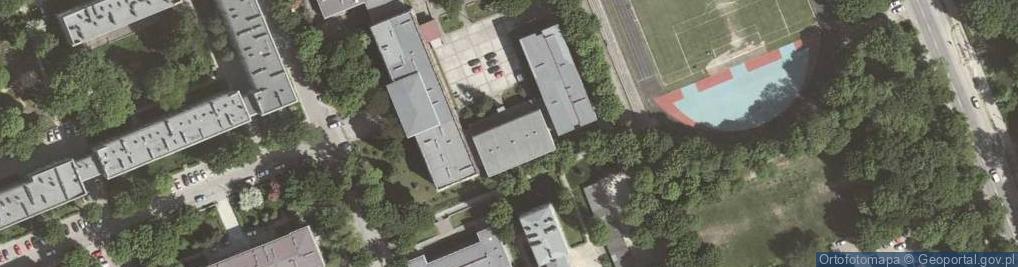 Zdjęcie satelitarne Xxii Liceum Ogólnokształcące Im. Generała Bronisława Ducha W Krakowie