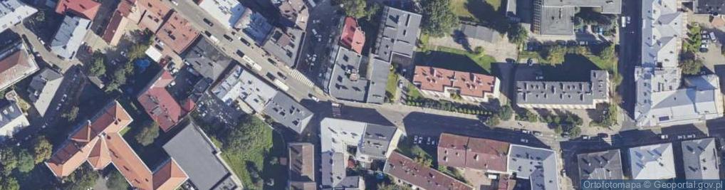 Zdjęcie satelitarne ZS Ekonomicznych w Przemyślu im. Krzysztofa Kamila Baczyńskiego