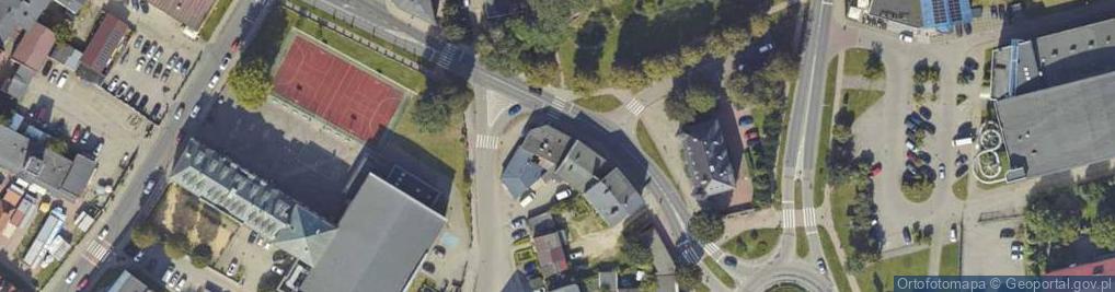 Zdjęcie satelitarne Netia Świdwin światłowód TV