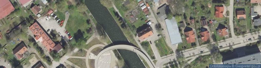 Zdjęcie satelitarne cumowanie do nadbrzeża - Kanał Łuczański