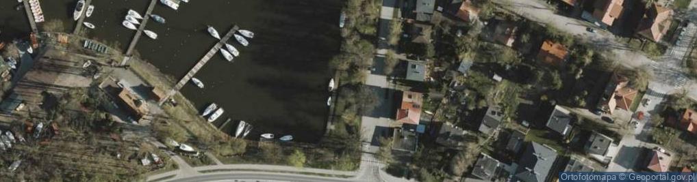 Zdjęcie satelitarne pomost miejski- jez. Jeziorak