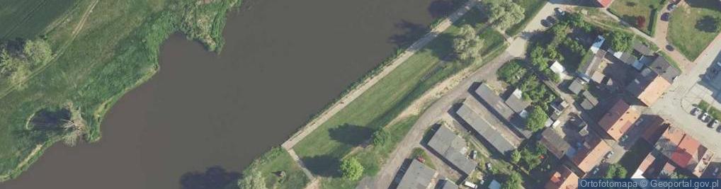 Zdjęcie satelitarne promenada miejska- rz. Warta