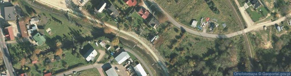 Zdjęcie satelitarne Miejsce Obsługi Rowerzystów Krynica
