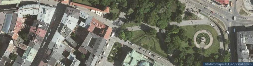 Zdjęcie satelitarne Skwer Andrzeja Wajdy
