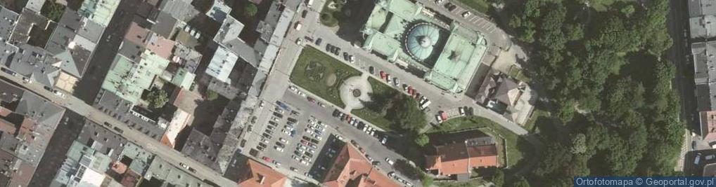 Zdjęcie satelitarne Skwer im. prof. Jacka Woźniakowskiego