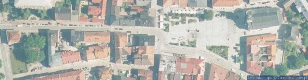 Zdjęcie satelitarne kamera online - Wadowice Rynek