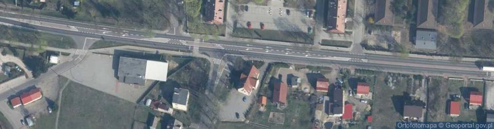 Zdjęcie satelitarne Motel MILTEX, Kantor wymiany walut Agencja PKO BP S.A.