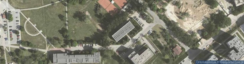Zdjęcie satelitarne Korty Tenisowe Piaski Nowe