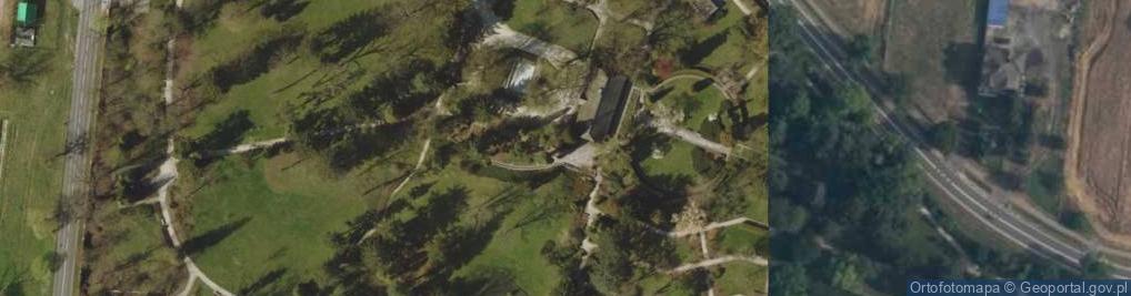 Zdjęcie satelitarne Dom Urodzenia Fryderyka Chopina i Park w Żelazowej Woli