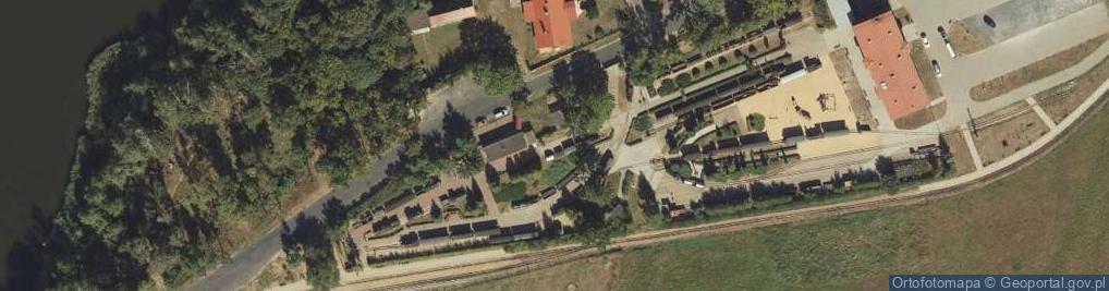 Zdjęcie satelitarne Kolei Wąskotorowej