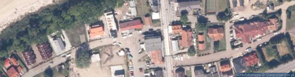 Zdjęcie satelitarne Multimedialne Muzeum Trzęsacza