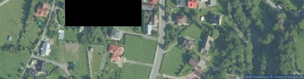 Zdjęcie satelitarne Muzeum Biograficzne Władysława Orkana "Orkanówka" w Porębie Wielkiej
