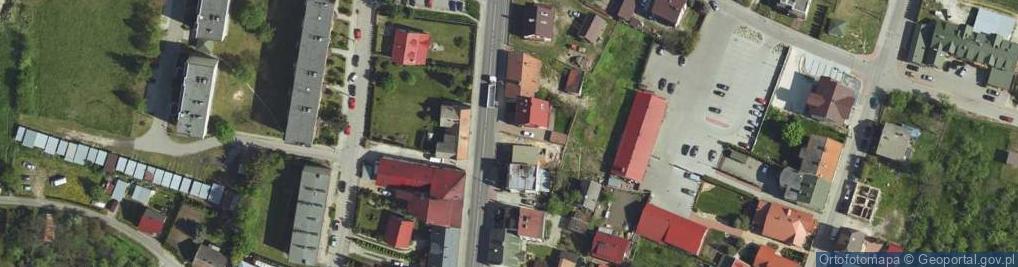 Zdjęcie satelitarne Muzeum Drogownictwa w Szczucinie