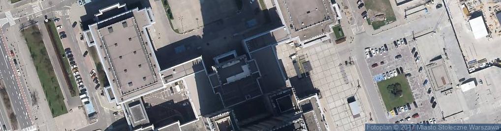 Zdjęcie satelitarne Muzeum Ewolucji - Pałac Kultury i Nauki