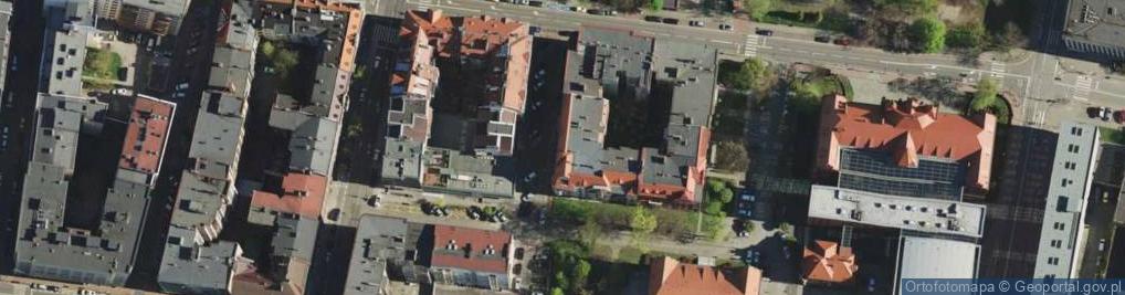 Zdjęcie satelitarne Muzeum Historii Katowic