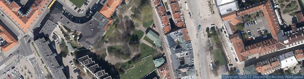 Zdjęcie satelitarne Muzeum Karykatury im. Eryka Lipińskiego