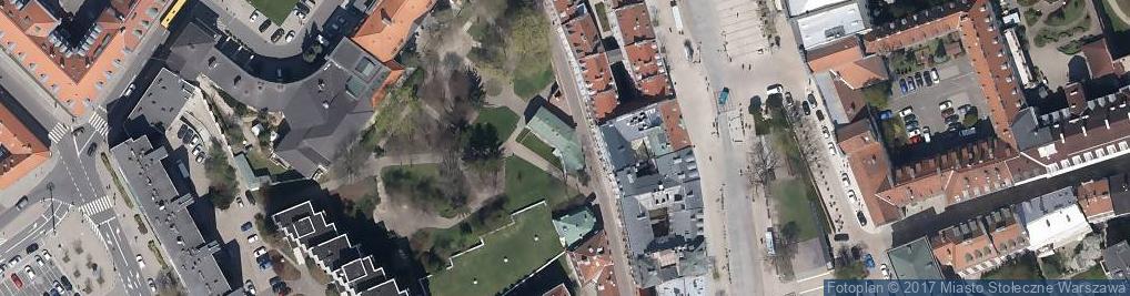 Zdjęcie satelitarne Muzeum Karykatury w Warszawie