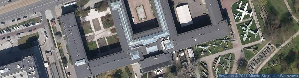Zdjęcie satelitarne Muzeum Narodowe w Warszawie