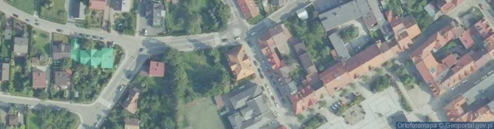 Zdjęcie satelitarne Muzeum Niepodległości w Myślenicach
