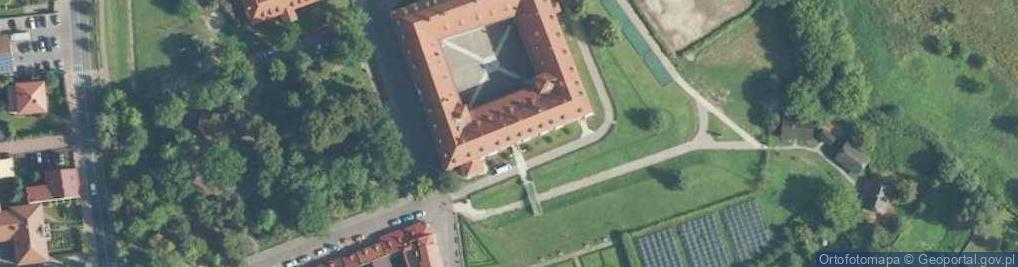 Zdjęcie satelitarne Muzeum Niepołomickie