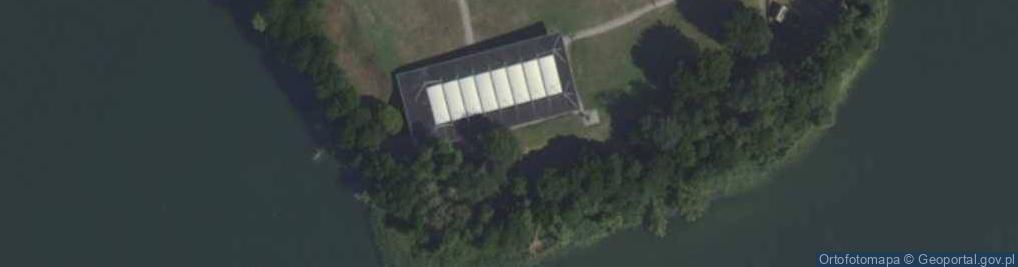 Zdjęcie satelitarne Muzeum Pierwszych Piastów na Lednicy