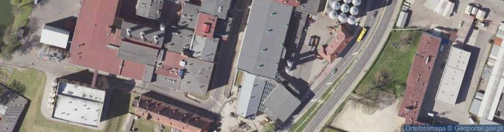 Zdjęcie satelitarne Muzeum Tyskich Browarów Książęcych