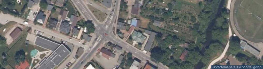 Zdjęcie satelitarne Muzeum Ziemi Rawskiej w Rawie Mazowieckiej