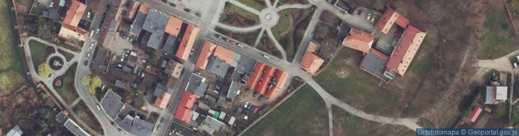 Zdjęcie satelitarne Muzeum Ziemi Wschowskiej