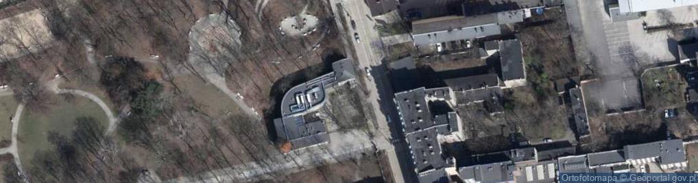 Zdjęcie satelitarne Przyrodnicze Uniwersytetu Łódzkiego