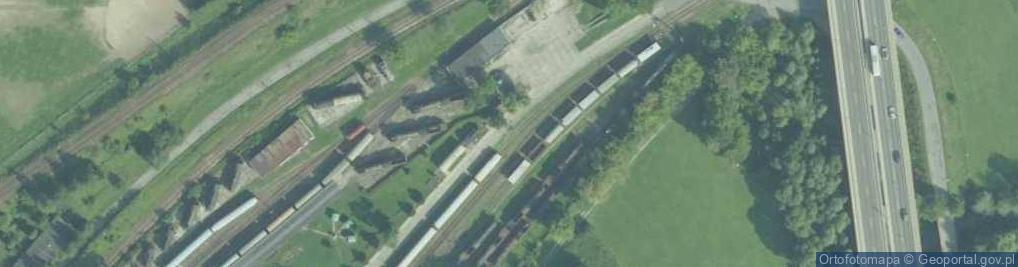 Zdjęcie satelitarne Skansen Taboru Kolejowego