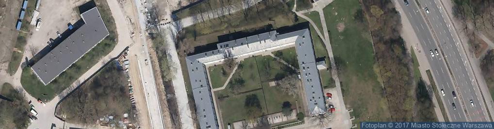 Zdjęcie satelitarne X Pawilonu Cytadeli Warszawskiej