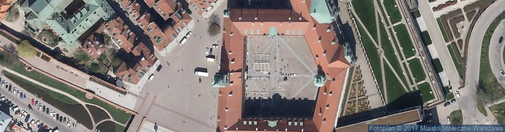 Zdjęcie satelitarne Zamek Królewski w Warszawie