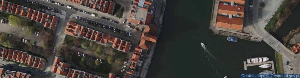Zdjęcie satelitarne Żuraw i Skład Kolonialny - Oddział CMM - Długie Pobrzeże