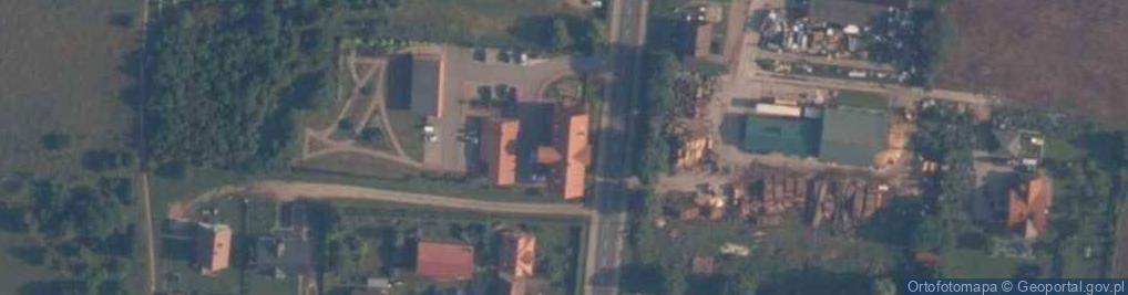 Zdjęcie satelitarne Nadleśnictwo Cewice