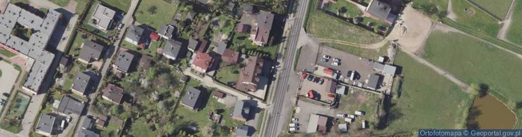 Zdjęcie satelitarne Centrum Obsługi Budownictwa Budowa domów Śląsk