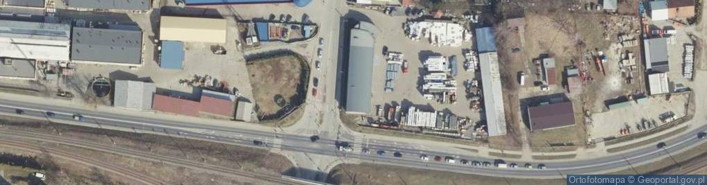 Zdjęcie satelitarne Germot. Hurtownia budowlana