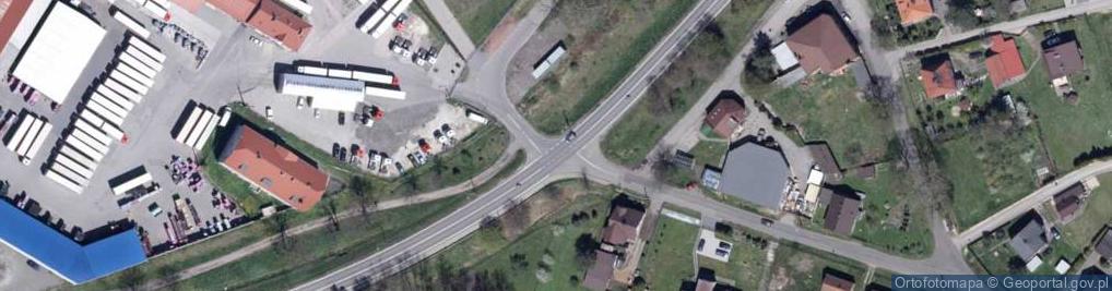 Zdjęcie satelitarne niebezpieczne skrzyżowanie