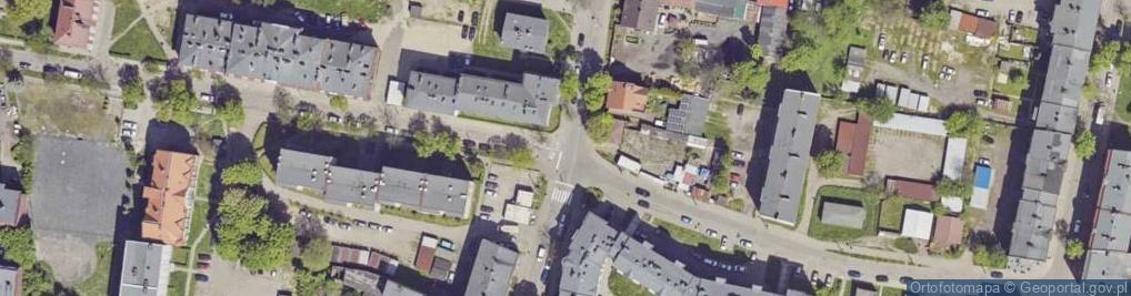 Zdjęcie satelitarne Remont - miejsce nie przejezdne: Palińskiego z św Cyryla i Metod