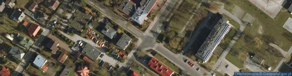 Zdjęcie satelitarne skrzyżowanie ul. Poniatowskiego i Bema